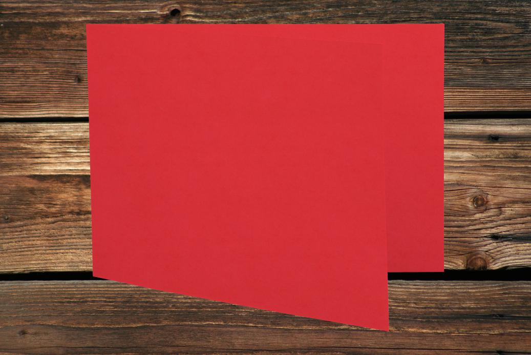 Klappkarten 148x210/420 mm (A5) langdoppelt Korallenrot 230 g/qm